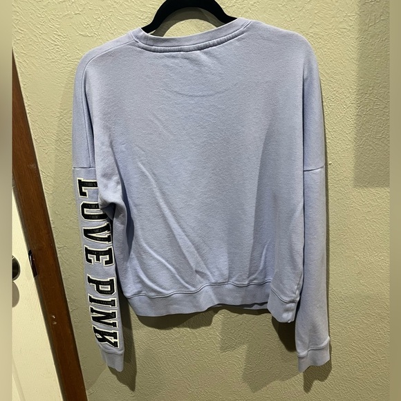 PINK Victoria's Secret Soft Purple Crewneck Sweatshirt Size M - Picture 4 of 4